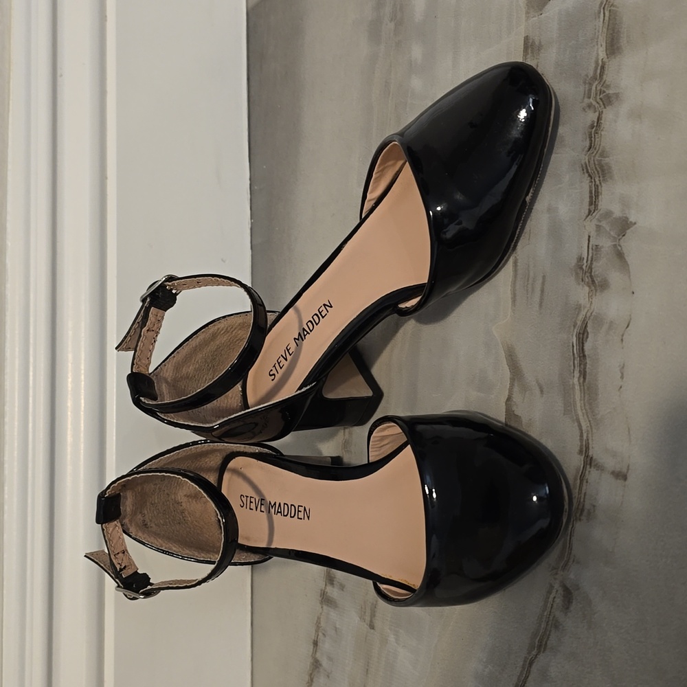 Steve Madden Girls Black Dress Shoes